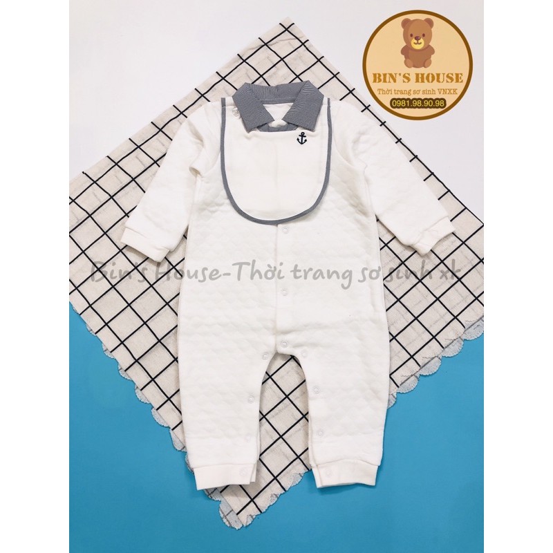 Body chần bông Vlinder trắng sz 0/6M