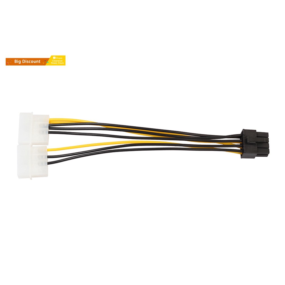 Dây Cáp Card Đồ Họa Chuyển Đổi 18cm 8 Pin (6 + 2) Pcie Sang Molex