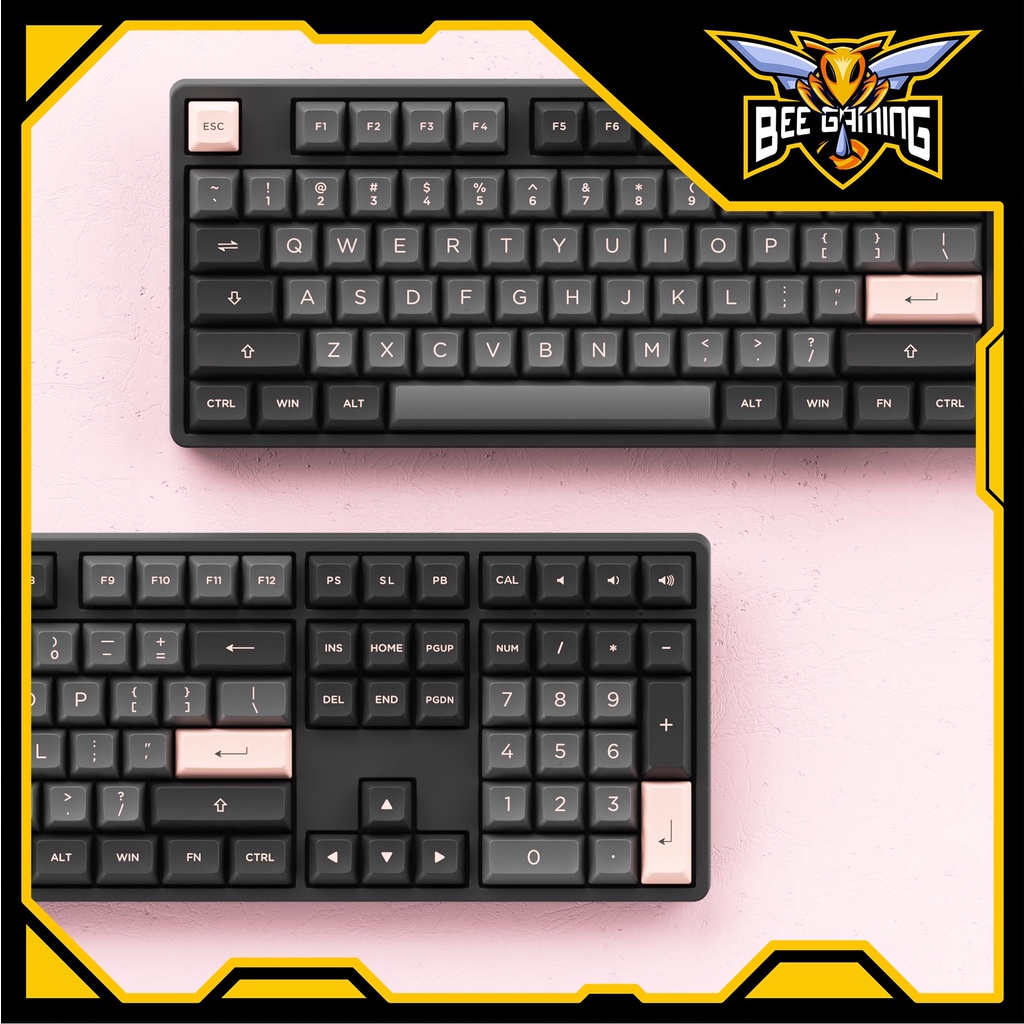 Bàn phím cơ AKKO 5108s Black Pink | Led RGB Hotswap | AKKO CS Switch | Foam tiêu âm