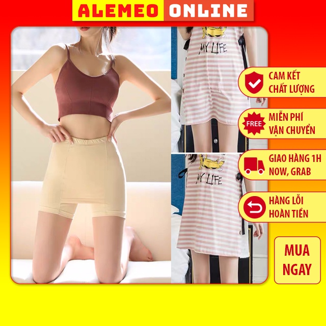 Quần mặc trong váy an toàn che khuyết điểm, quần bảo hộ vùng tam giác nhạy cảm thun lạnh co giãn - Alemeo Online