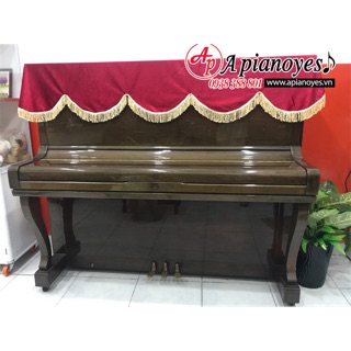 💥GIÁ RẺ VÔ ĐỊCH💥 [Vải Nhung] Khăn phủ Đàn Piano Cơ Upright Đỏ hồng nhung/xanh két