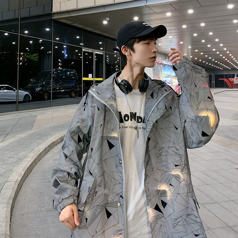 Áo khoác gió phản quang unisex  có bảng số đo và ảnh thật