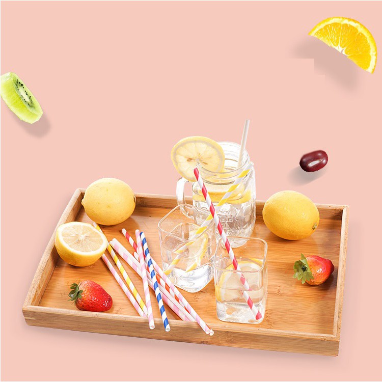 Ống Hút GIấy ⭐ 20 MẪU ⭐ Ống hút giấy ống mút giấy cao cấp thân thiện với môi trường phi 6 gói 25 ống | BigBuy360 - bigbuy360.vn