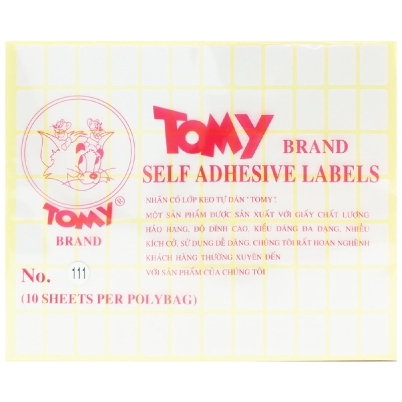 GIẤY DÁN TOMY A5 Xấp 10t
