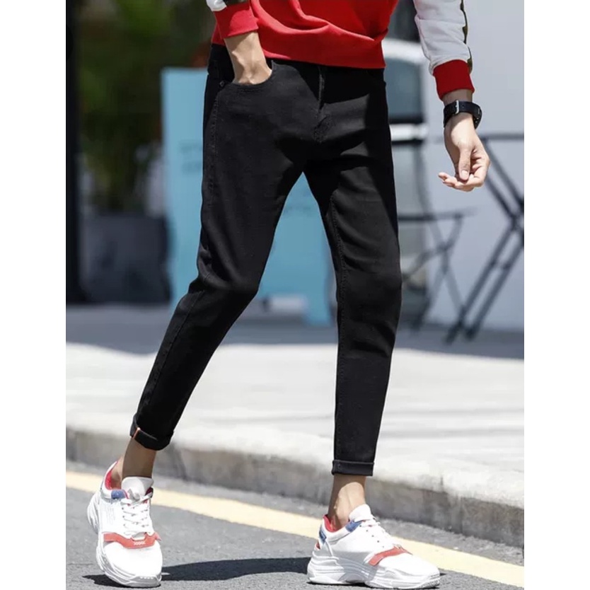 Quần vải jean bò baggy nam nữ co giãn hàng Quảng Châu phong cách Hàn Quốc sành điệu style năm 2022 SKShop22 | BigBuy360 - bigbuy360.vn