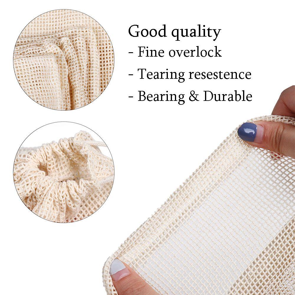 Bộ 1 / 3 Túi Đựng Trái Cây / Đồ Chơi Rút Dây Giặt Được