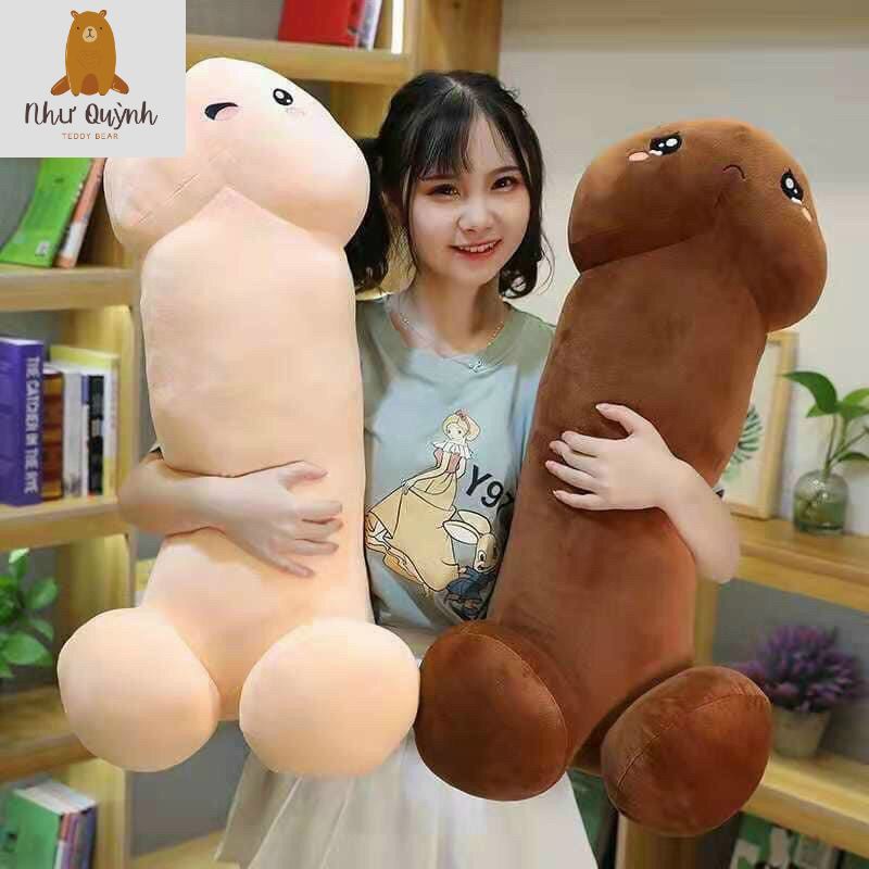 Gấu Bông Kiu Con Ciu Dài Size 90cm 1m3 Siêu To Khổng Lồ, Gối Ôm Con Ciu Hàng Cao Cấp