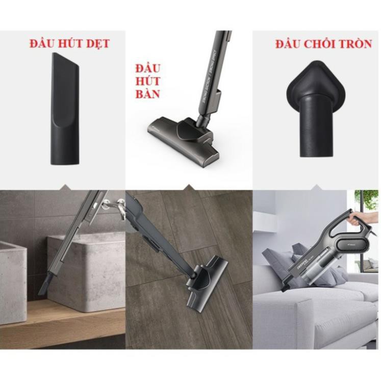Máy Hút Bụi Cầm Tay Xiaomi Deerma Đa Năng Đa Công Dụng - Tiện Gọn (Tặng kèm 3 đầu hút)  [HÀNG XỊN] | BigBuy360 - bigbuy360.vn