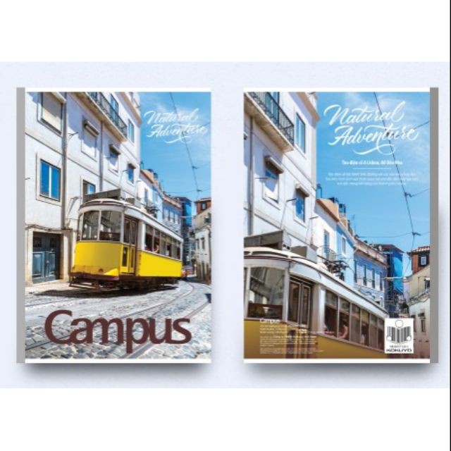 Lốc 10 Vở Kẻ Ngang Có Chấm Campus Adventure 120 Trang