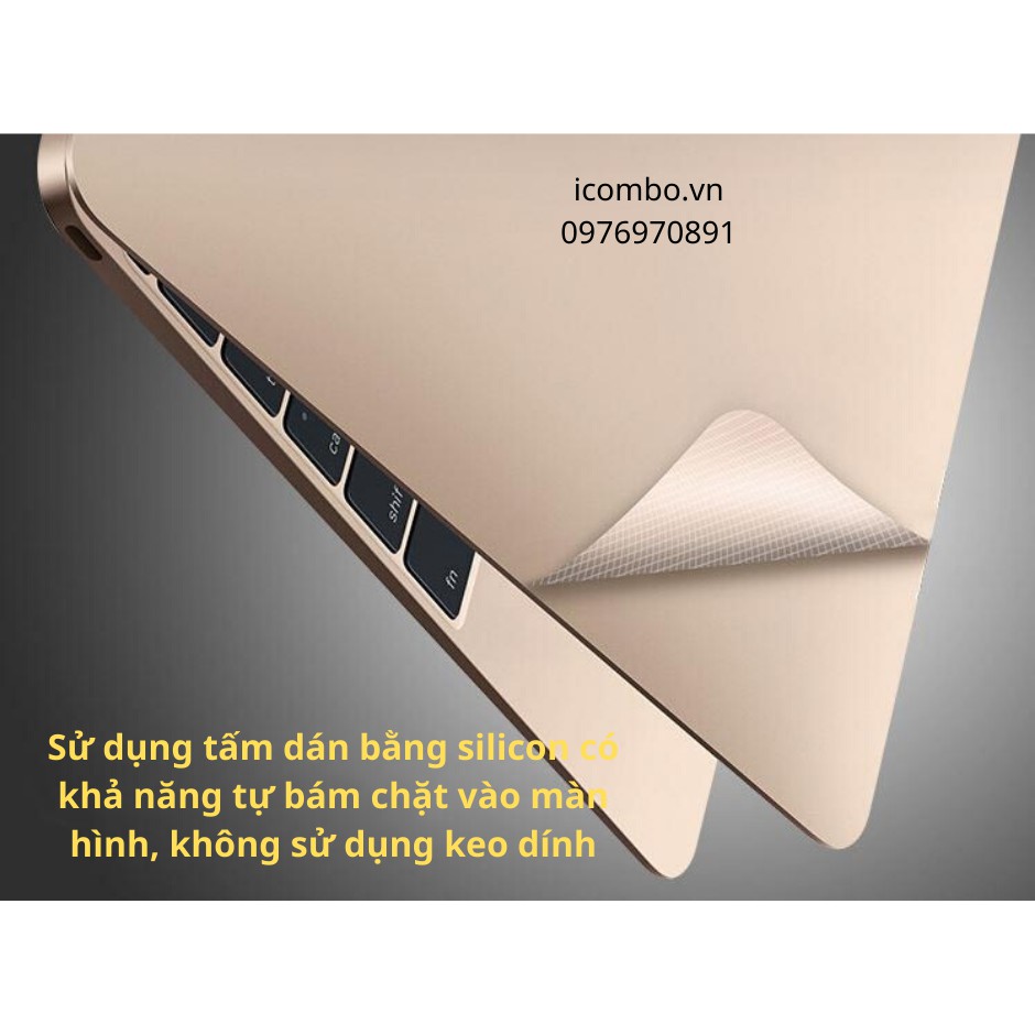 Bộ Dán Full 5in1 Macbook Pro, Macbook air, Macbook M1 chính hãng JCPAL-Đủ dòng máy-Đủ màu
