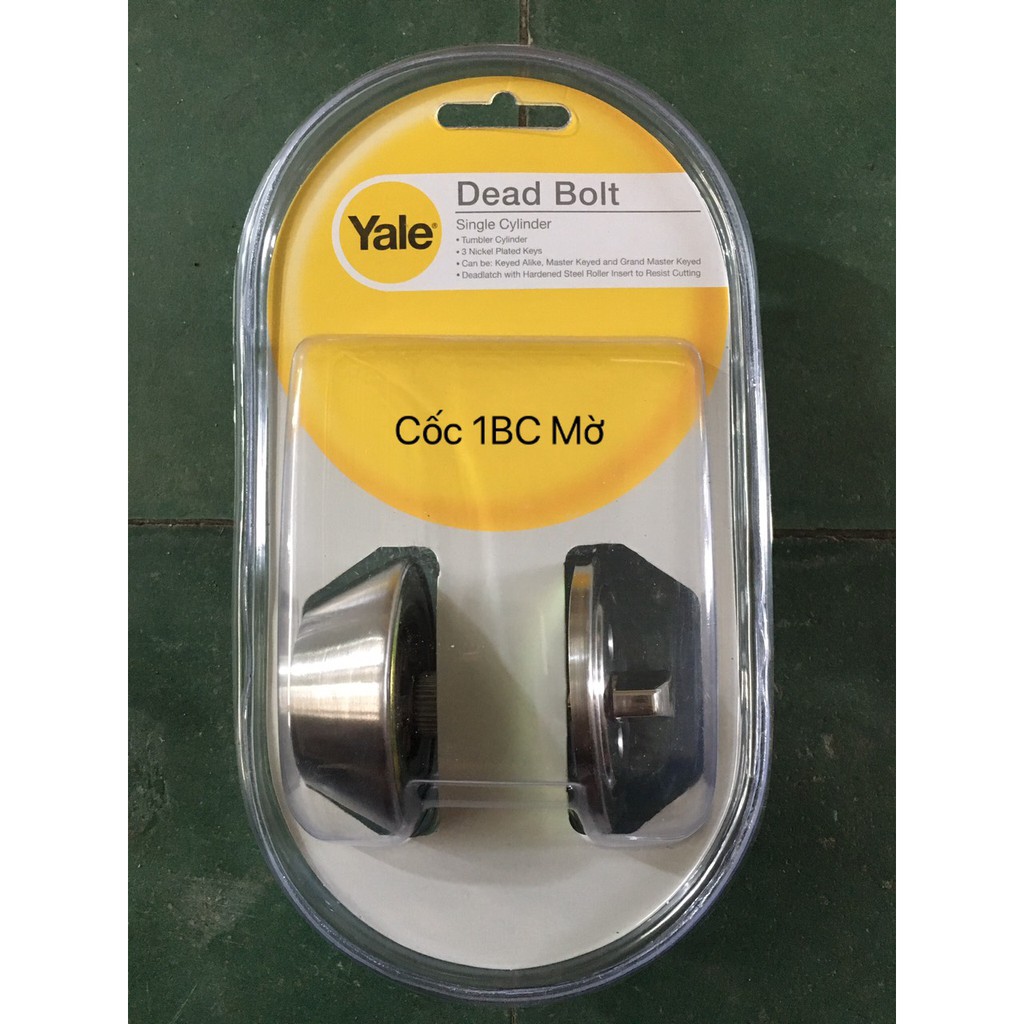 Khóa cóc Yale 1 bên chìa 1 bên vặn