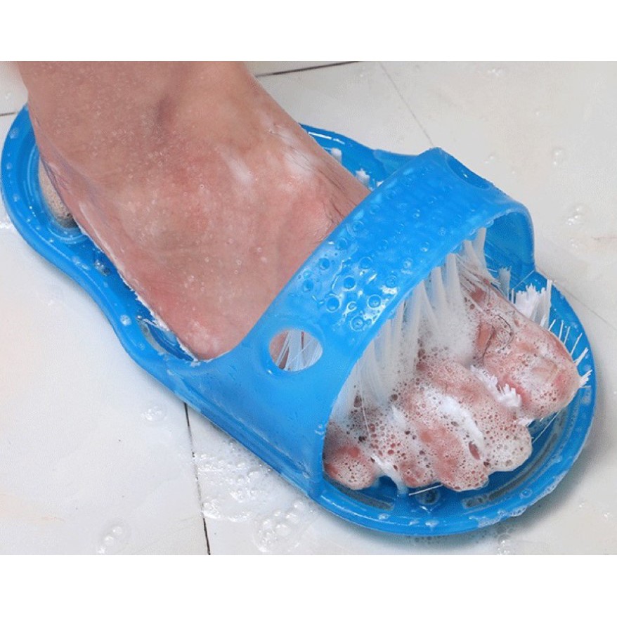 Dép bàn chải rửa chân, massage chân - Dụng cụ rửa chân đa năng Dép bàn chải