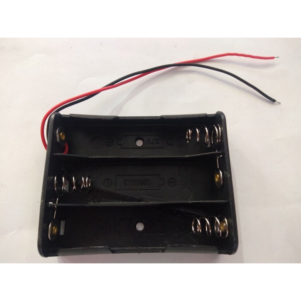 HỘP ĐẾ PIN 18650 3 NGĂN - 11,1V