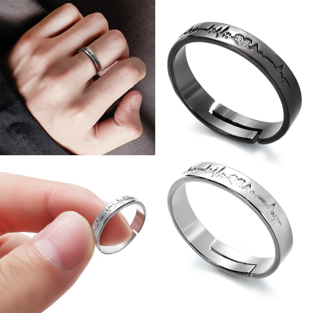 Nhẫn Cặp Màu Đen Phong Cách Hàn Quốc Thời Trang|Son Môi Màu Sắc Thời Trang