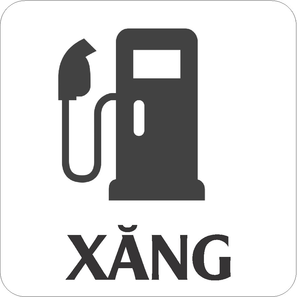 Miếng dán nắp bình xăng, dầu, trang trí xe oto Oil-4, miếng dán phân biệt xăng dầu
