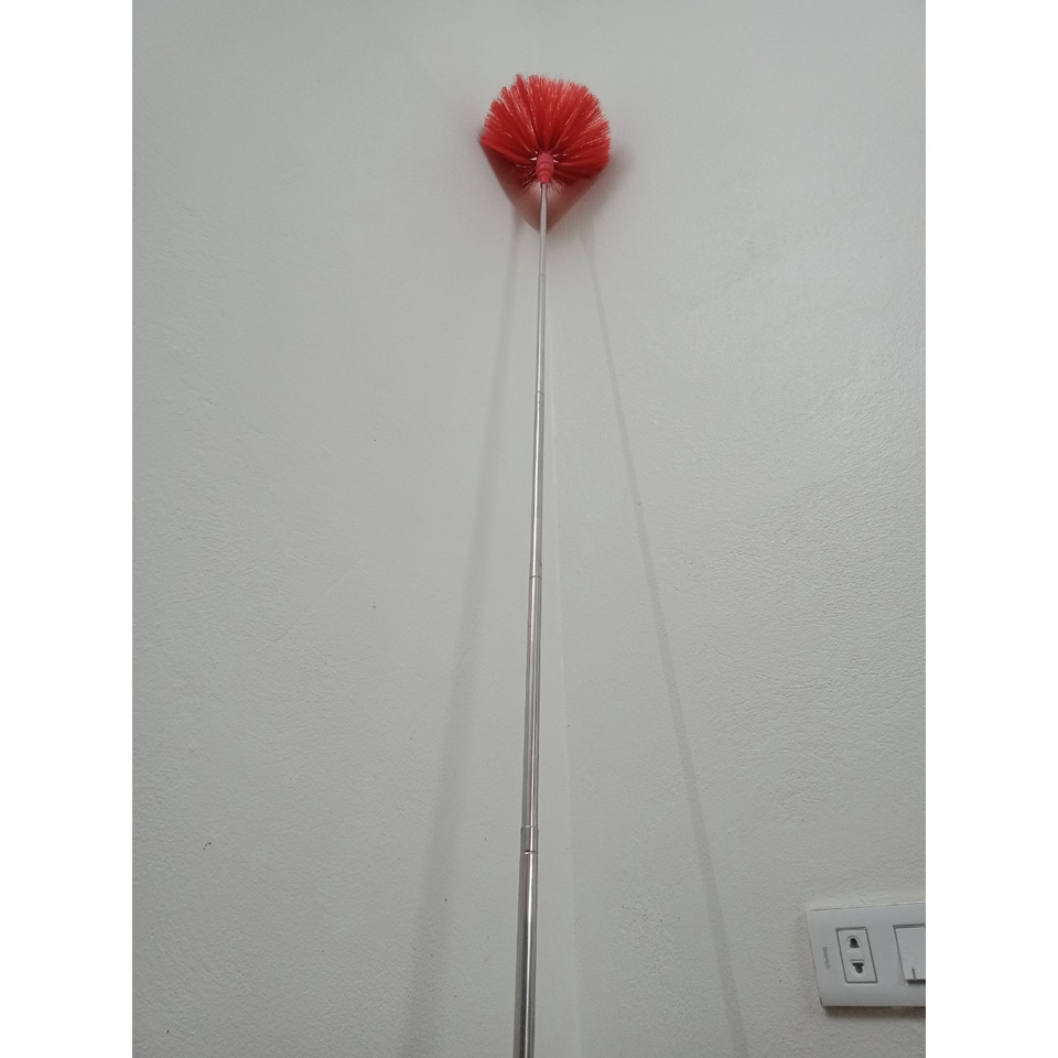 Chổi quét mạng nhện cây inox dài 2.25m,đồ phủi bụi trên cao,lau nóc tủ,góc nhà,ô lỗ bám bẩn trần,la phông