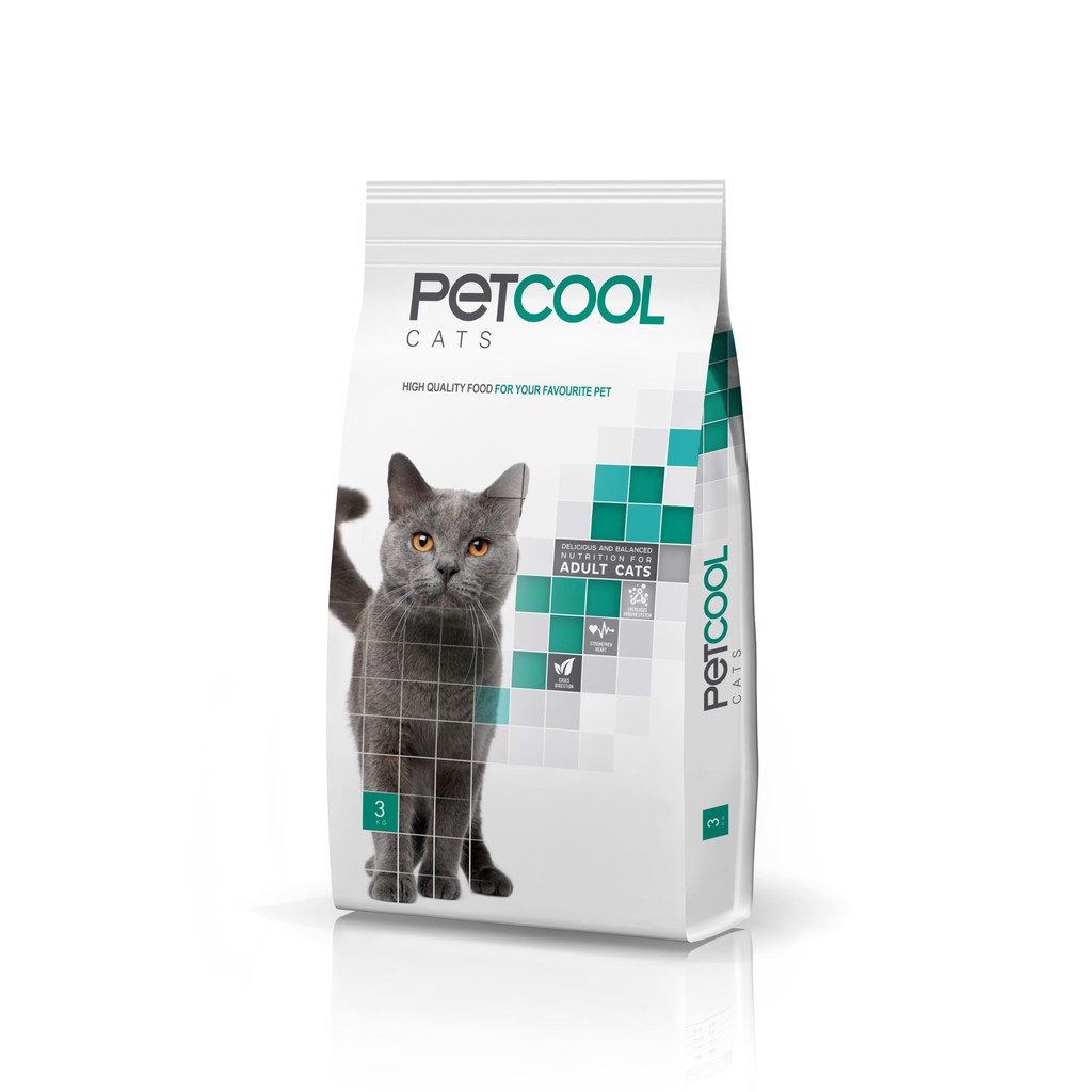 Thức Ăn Hạt Cho Mèo Trưởng Thành Petcool 3Kg