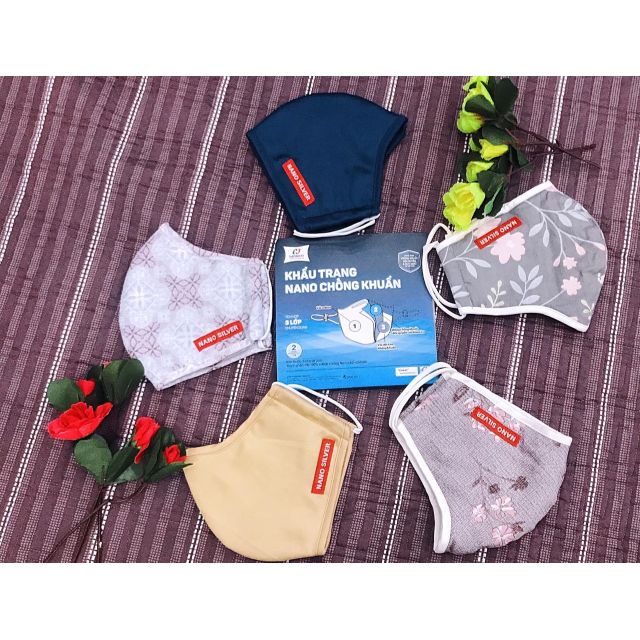 Khẩu trang NANO cao cấp thương hiệu Hanvico - Nhiều màu