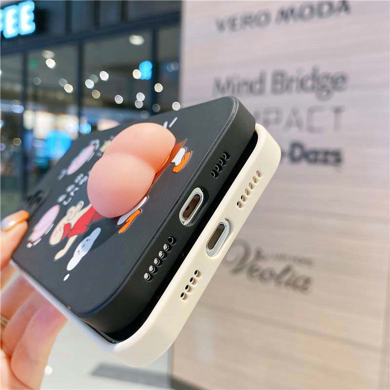 Ốp Điện Thoại Bằng Silicon Hình Mông Shin 3D Cho Iphone 12 11 Pro Max X Xs Max Xr | BigBuy360 - bigbuy360.vn