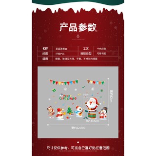 decal dán kính, dán tường noel