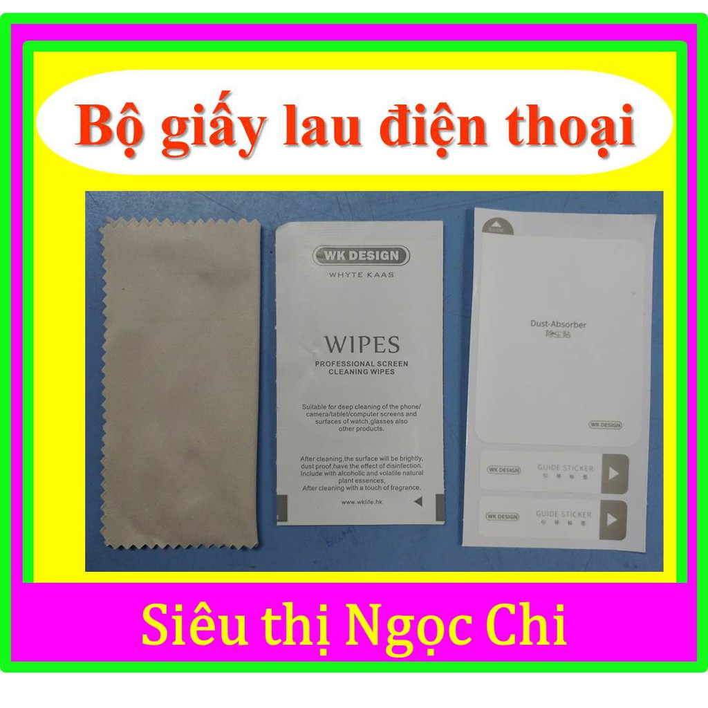 Bộ giấy lau, vệ sinh màn hình điện thoại chính hãng WK