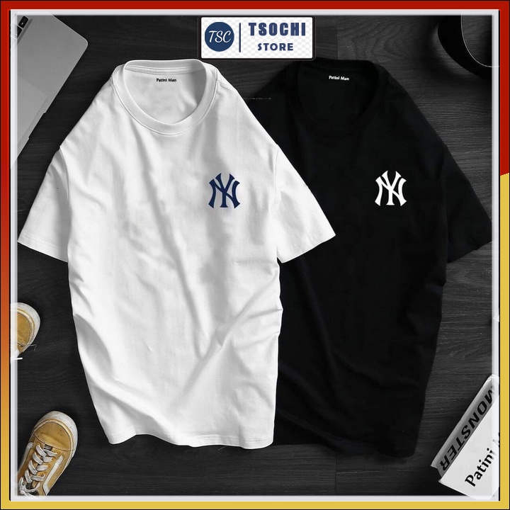 Áo thun nam ny tay ngắn, áo phông ny chất cotton co dãn 4 chiều mát mịn CZ21