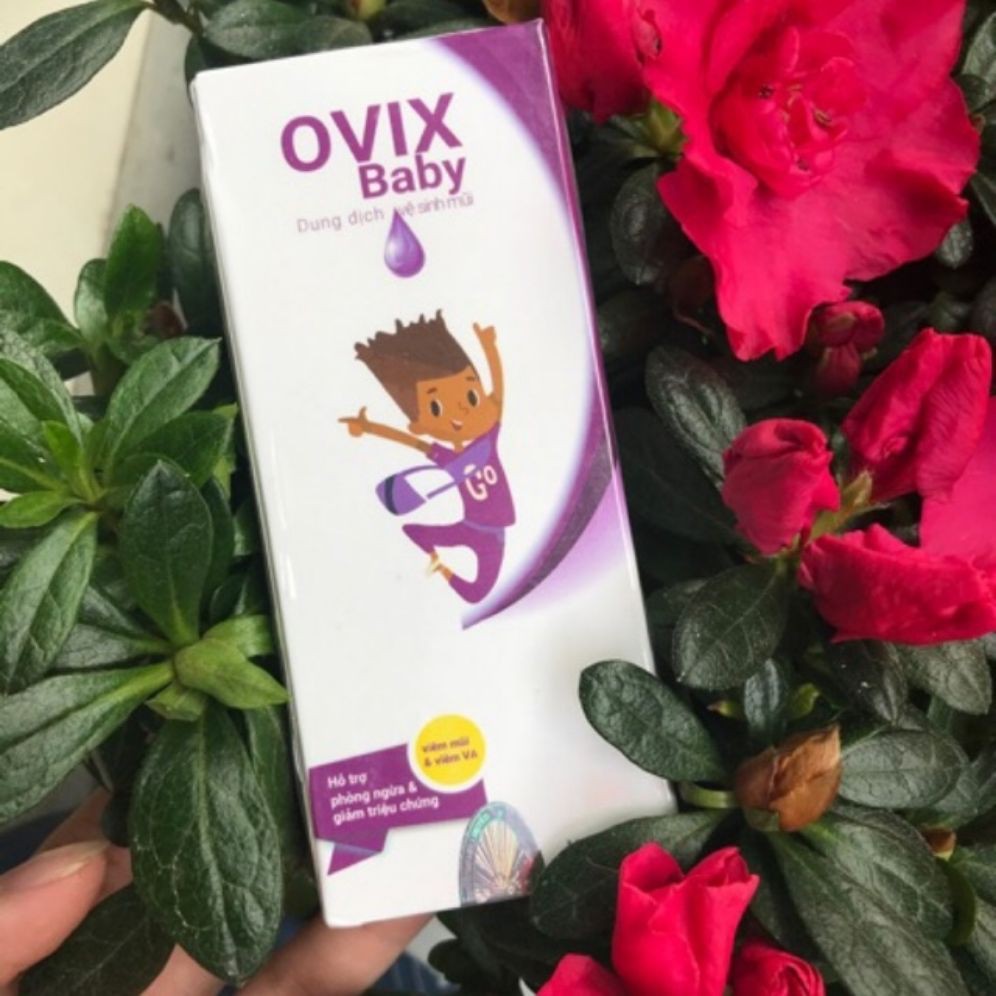 Dung dịch vệ sinh mũi trẻ em ovix baby - 20ml