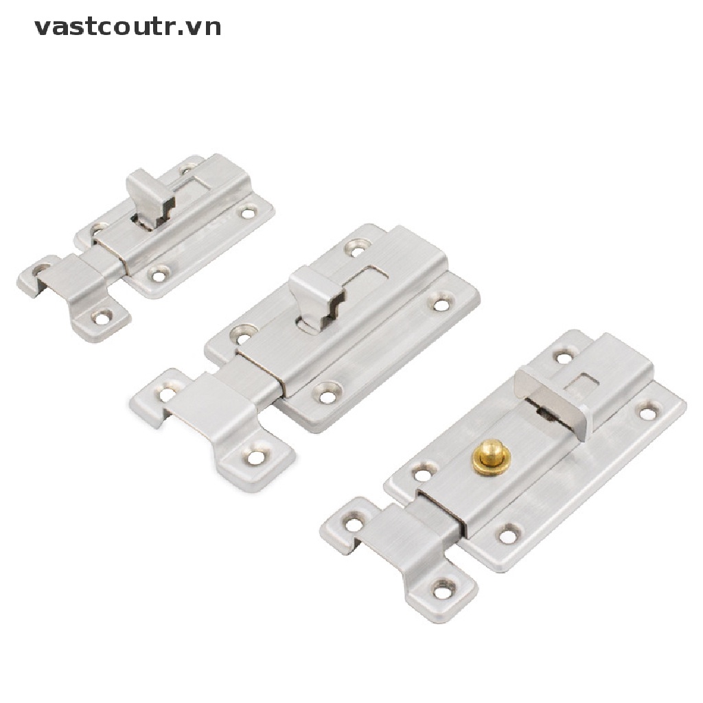 Chốt Khóa Cửa Trượt Bằng Thép Không Gỉ Dày Dặn Dễ Lắp Đặt Tiện Dụng