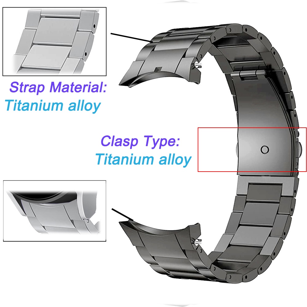 Dây Đeo Đồng Hồ Bằng Kim Loại Titan 4 44mm Cho Samsung Galaxy Watch 5 Pro 45mm 4 5 40mm 44mm