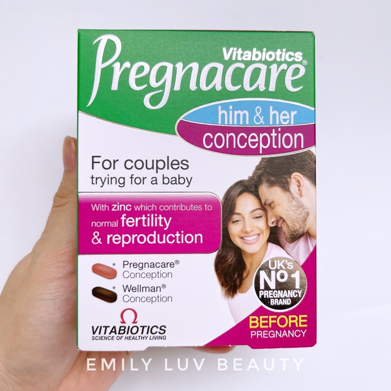 Vitamin Pregnacare Him Her Conception tăng khả năng thụ thai Uk