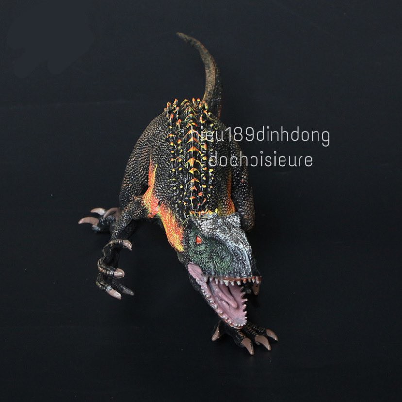 Mô hình khủng long Velociraptor đen cỡ lớn Nhựa đặc chắc tay