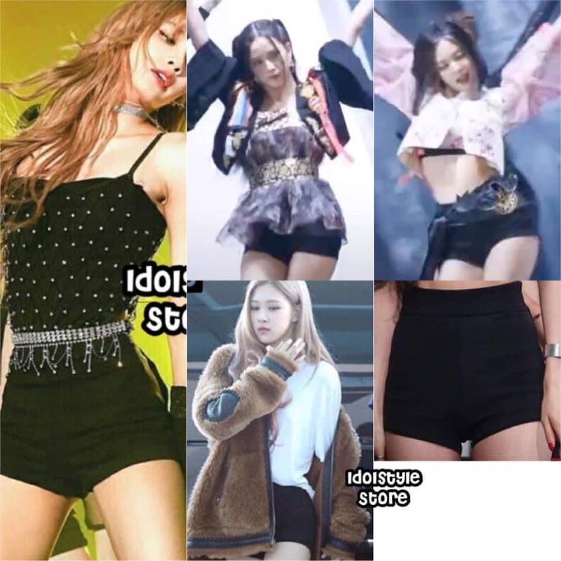 (kèm card BLackpink) quần sooc co dãn Blackpink