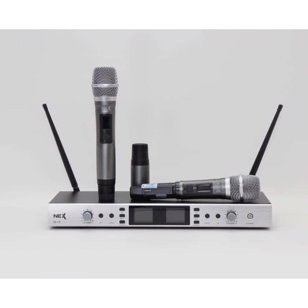 Micro không dây NEX M10 hát karaoke nhẹ mic chống hú tốt nhất - hàng chính hãng .