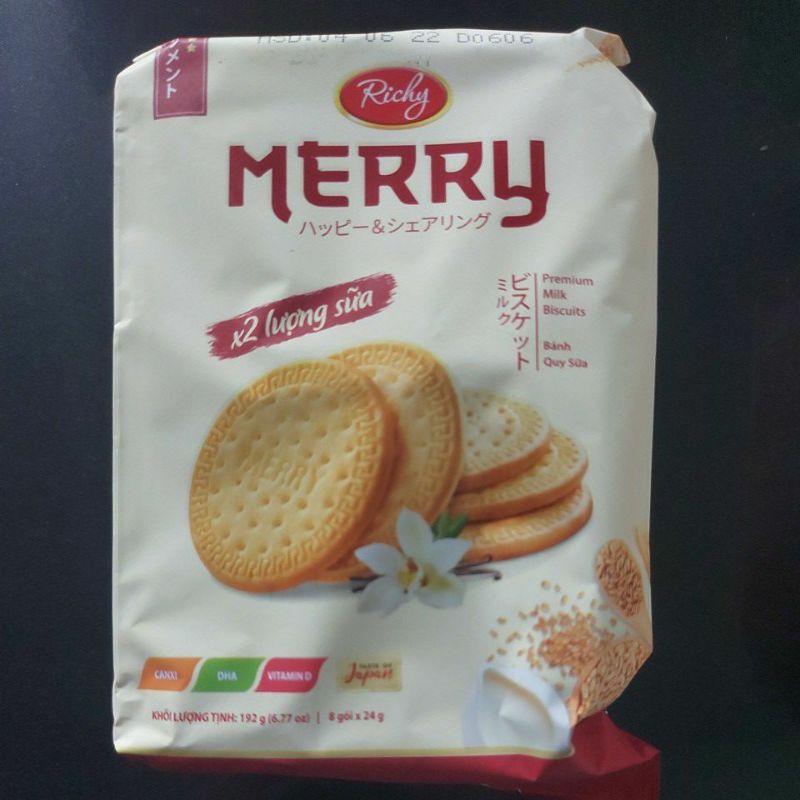 Bánh Quy Sữa Merry Richy 192g