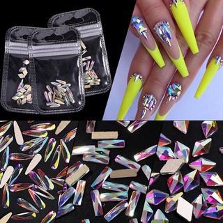 Phụ kiện đá hình trang trí nail set 5 viên