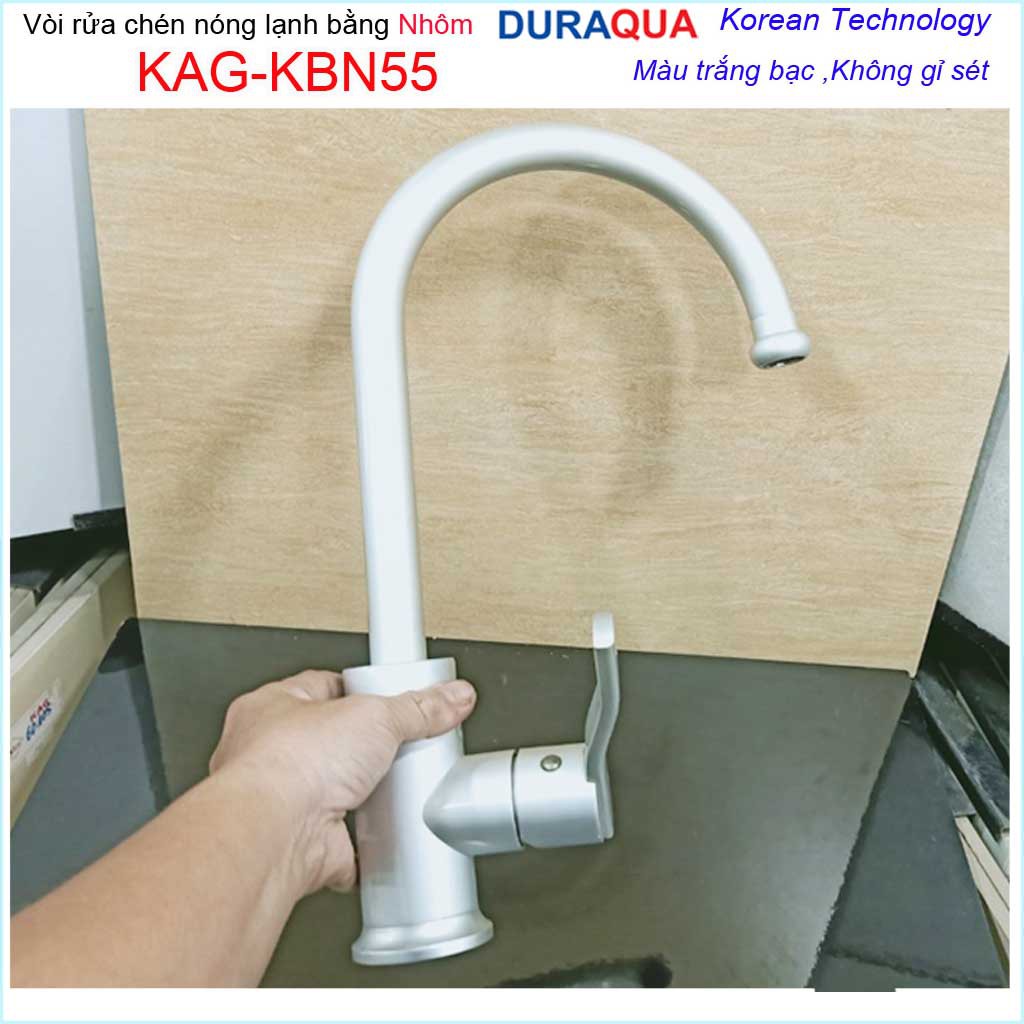 Sales 50% Vòi nhôm Duraqua Korea KAG-KBN55A , Vòi nóng lạnh nhôm cao cấp vĩnh viễn không han gỉ KAG-KBN55