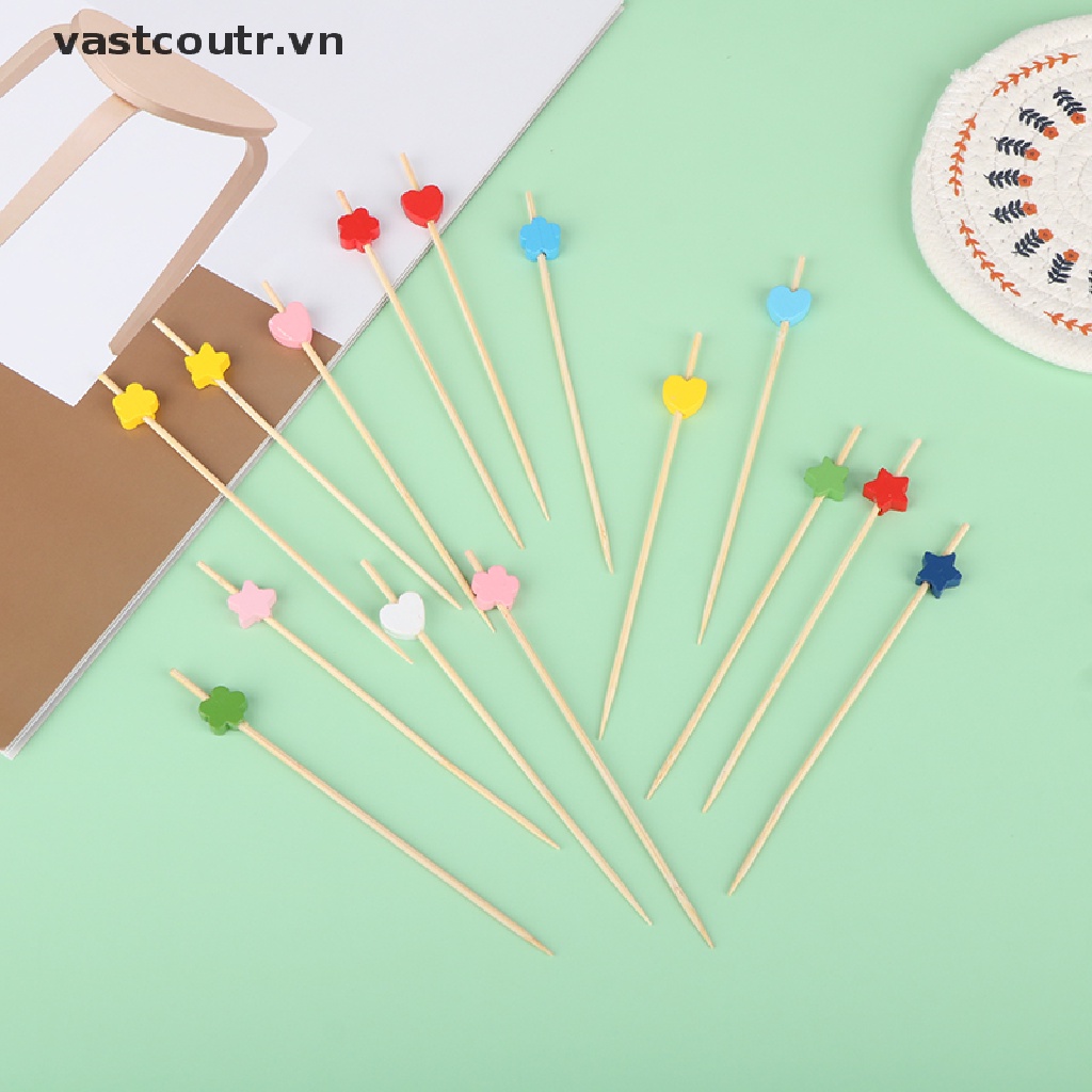 Set 100 Que Tre Xiên Trái Cây / Thức Ăn Tiện Dụng