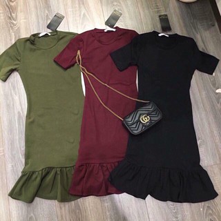 Đầm body đuôi cá 3 màu