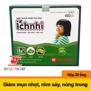 ✅ [CHÍNH HÃNG] Siro Thanh Nhiệt Tiêu Độc Ích Nhi – Giúp mát gan, lợi tiểu, ngừa mụn nhọt, rôm sảy cho bé
