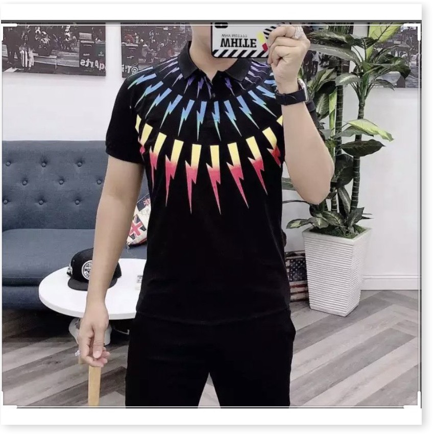 Áo Thun Nam Tay Ngắn Thêu Họa Tiết Lịch Lãm, Sang Trọng HP