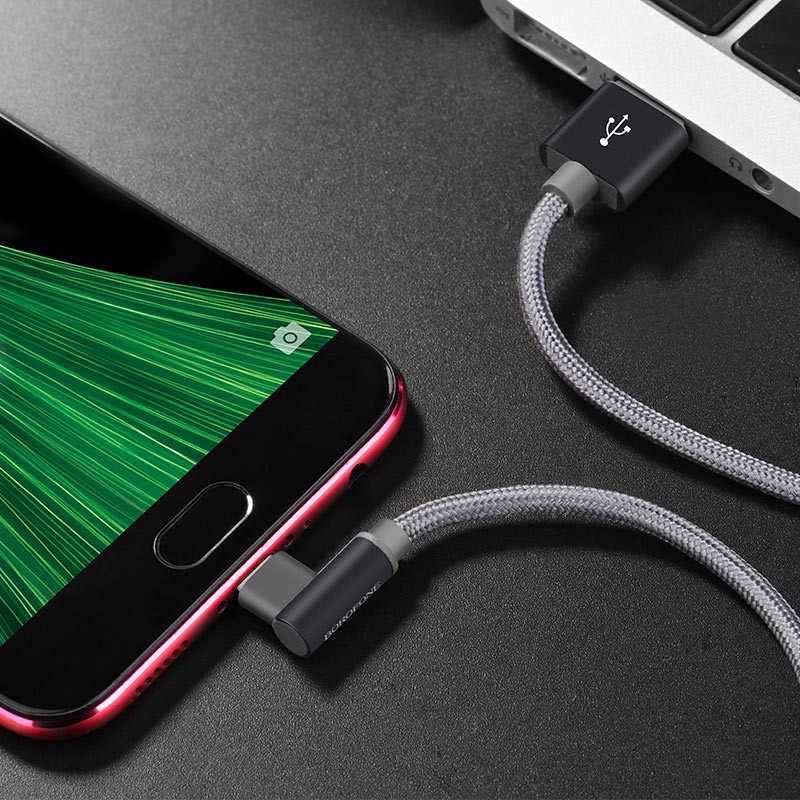 Cáp Sạc MICRO USB Borofone BX26 cho Android, dây dù chông đứt dài 1M - BH 6 tháng 1 đổi 1 (MÀU SẮC NGẪU NHIÊN)