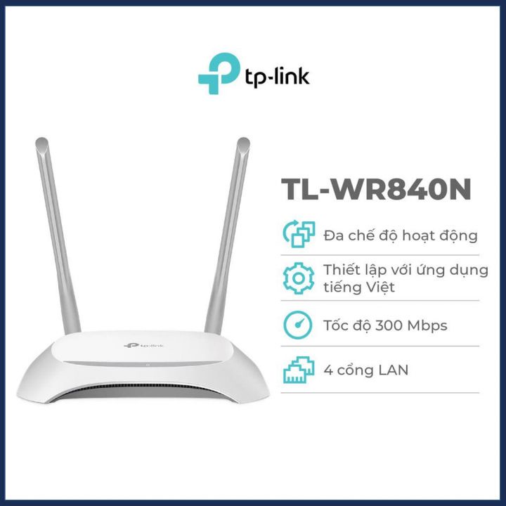 Bộ phát wifi TP-Link TL-WR840N Wifi 300Mbps - Bảo hành chính hãng 24 tháng