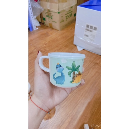 Cốc uống nước cho bé GB-Baby có nắp đậy nhựa fip an toàn cho bé