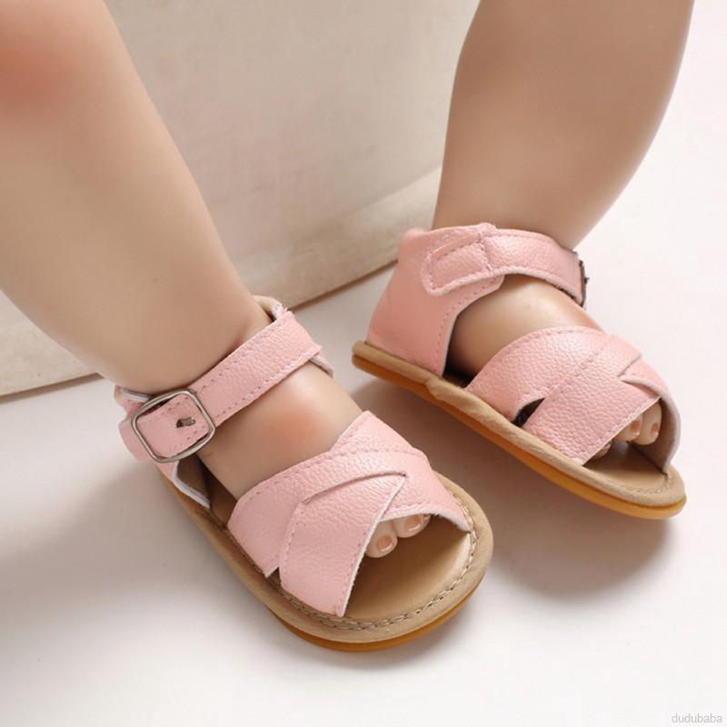 Giày Sandal Da Pu Cho Bé Từ 0-18 Tháng Tuổi