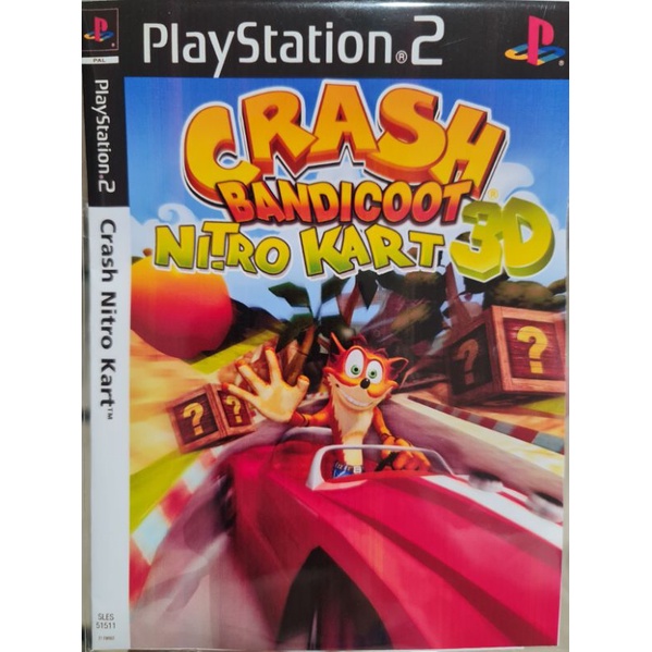 Ps2 Game Disc-Crash Bandicoot Nitro Kart Xe đua 3D có điện Chất lượng bắn tấm đốt cháy