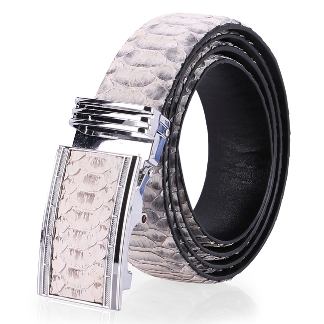 Thắt lưng nam da trăn Huy Hoàng vip 3,5P màu da nguyên thủy, đen, trắng, nâu HP4321-22-25-43