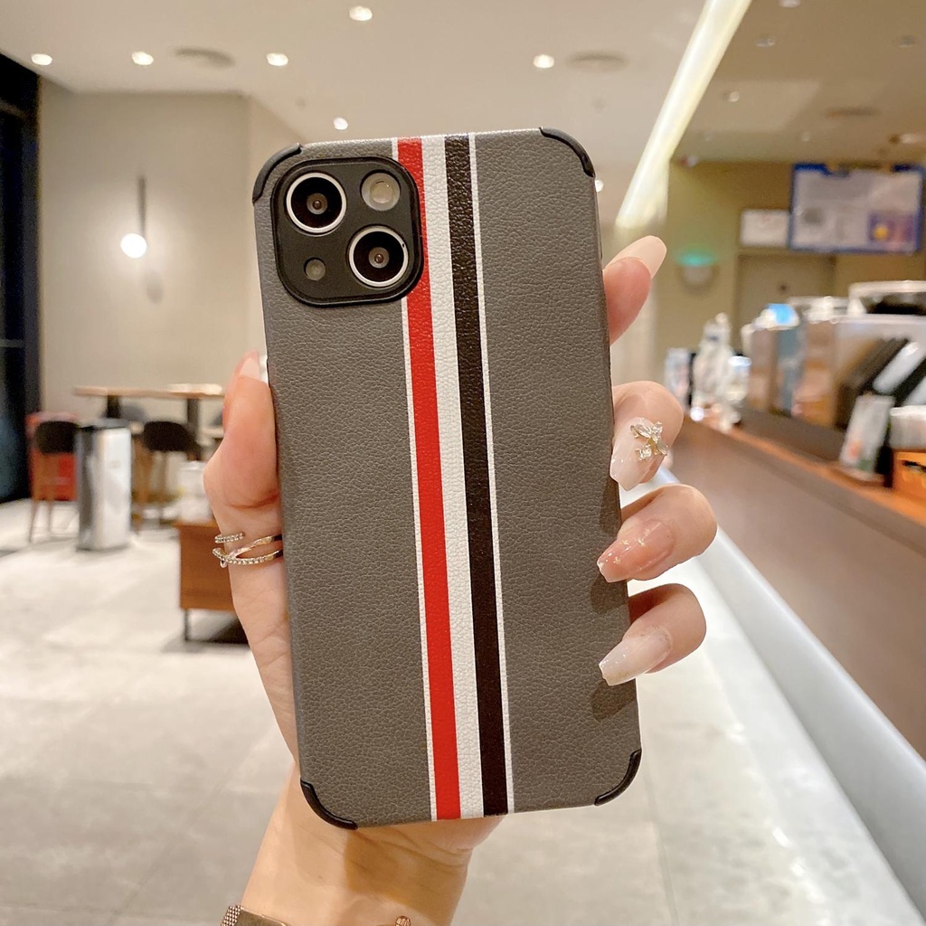 Cool Lambskin material Compatible for iphone 13 Pro Max 12Pro Max 11 11Pro Max Xs Max Xr 7P 8Plus 7 8 Tpu Shockproof Protectiv phone cover