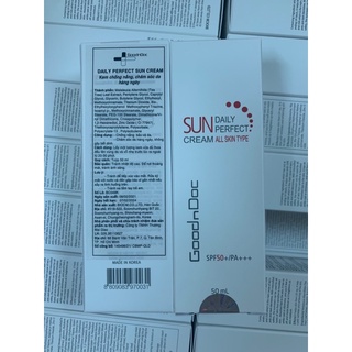 Kem chống nắng GoodnDoc Sun Cream Daily Perfect SPF50+/PA+++ 50ml