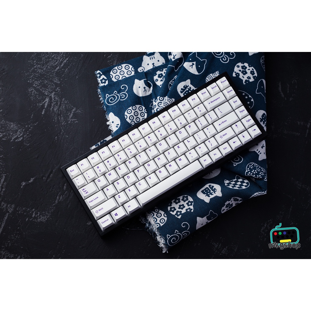 Keycap Purple Legend nhựa PBT cherry profile 127 nút in nhiệt màu đẹp, sắc nét