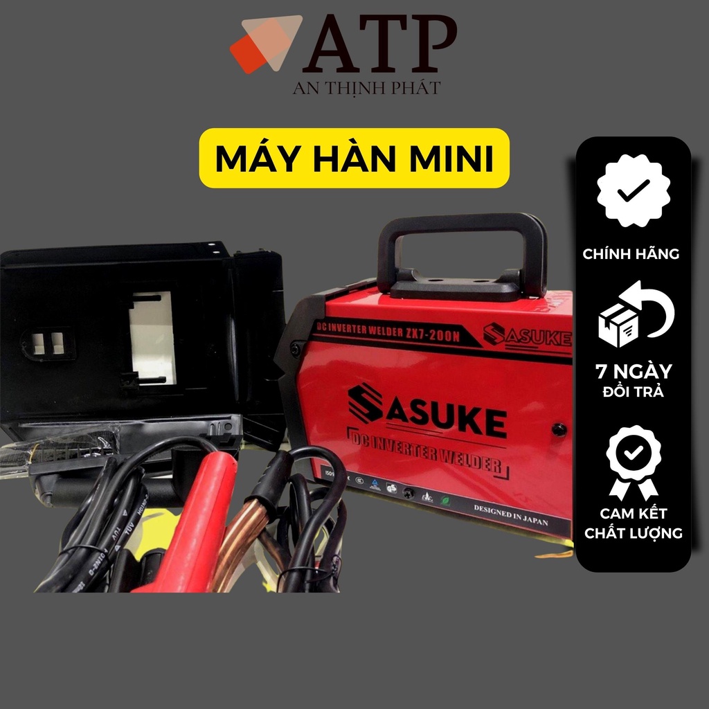 Máy hàn điện tử mini inverter Sasuke mã ZX7-200N l Có đồng hồ